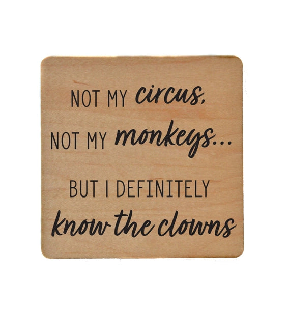 Wood Quirky Coaster