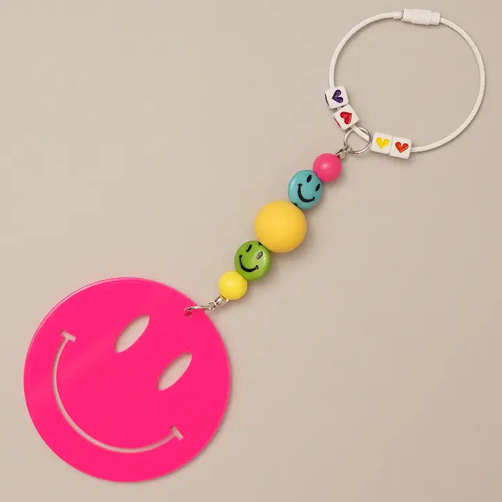 Happy Face Bag Charms