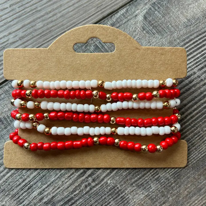 Game Day Bead Bracelets