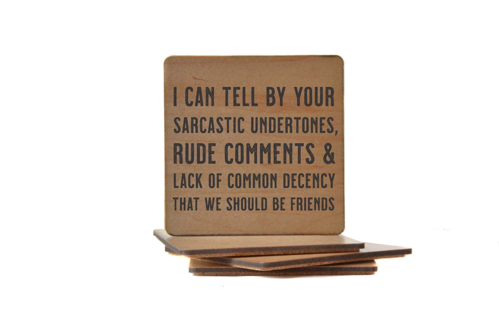 Wood Quirky Coaster