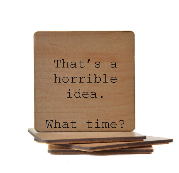 Wood Quirky Coaster